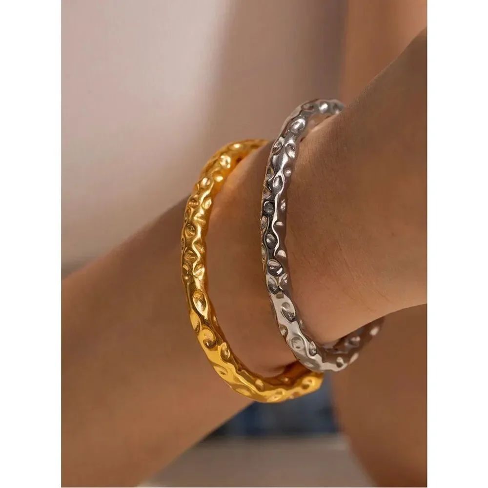 Textured Open Cuff Bracelet #2469